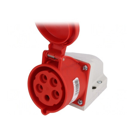 Conector de Alimentare AC Trifazat 32A 400VAC IP44 | Electronic-mag.ro | Componente Electronice