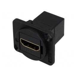 Adaptor; HDMI soclu,din ambele părţi; ecranat; standard XLR