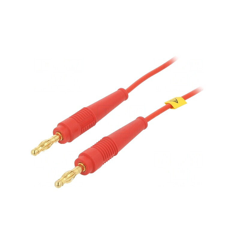 Cablu de măsurare roșu 1m 60VDC 30VAC 19A | Electronic-mag.ro | Componente Electronice