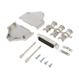 Conector D-Sub 25-Pin Tată pentru Lipire pe Cablu | Electronic-mag.ro | Componente Electronice