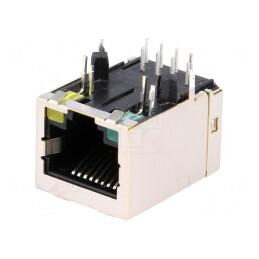 Soclu RJ45 8P8C pentru PCB THT | Electronic-mag.ro | Componente Electronice