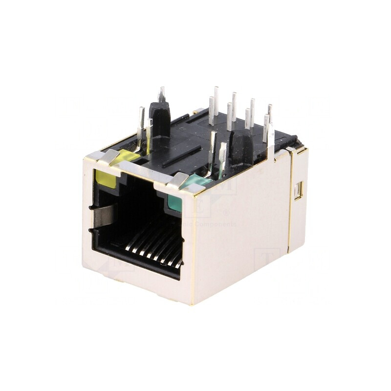 Soclu RJ45 8P8C pentru PCB THT | Electronic-mag.ro | Componente Electronice
