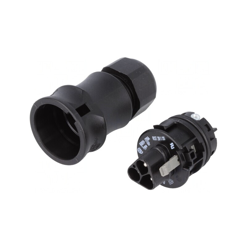 Mufă Conector Circular 3-PIN Argintat 20A 250V | Electronic-mag.ro | Componente Electronice