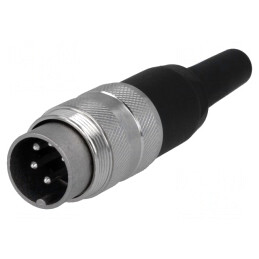 Conector M16 Tată 5 PIN 5A 300V Drept | Electronic-mag.ro | Componente Electronice
