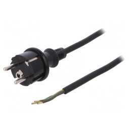 Cablu Electric 3x1mm2 SCHUKO Mufă Guma | Electronic-mag.ro | Componente Electronice