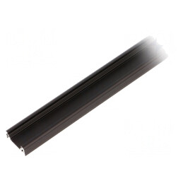 Profil Aluminiu Negru 2m pentru Module LED SURFACE10 | Electronic-mag.ro | Componente Electronice