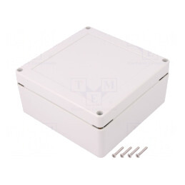 Carcasă Universală cu Bucşă din Alamă 135x135x60mm | Electronic-mag.ro | Componente Electronice