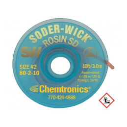 Bandă de dezlipit fără halogenuri cu colofoniu 1,5mm | Electronic-mag.ro | Componente Electronice