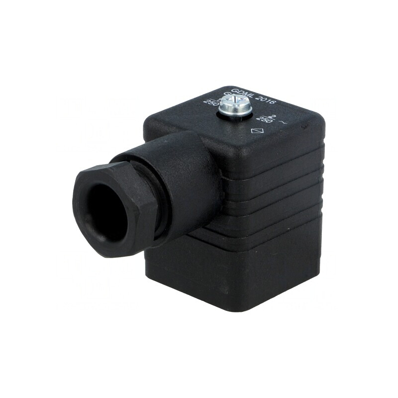 Conector cu Valvă Mufă 18mm 3 Pin 90° | Electronic-mag.ro | Componente Electronice
