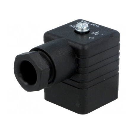 Conector cu Valvă Mufă 18mm 3 Pin 90° | Electronic-mag.ro | Componente Electronice