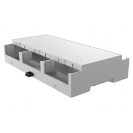 Carcasă pentru Şină DIN 90x158x32mm Gri | Electronic-mag.ro | Componente Electronice