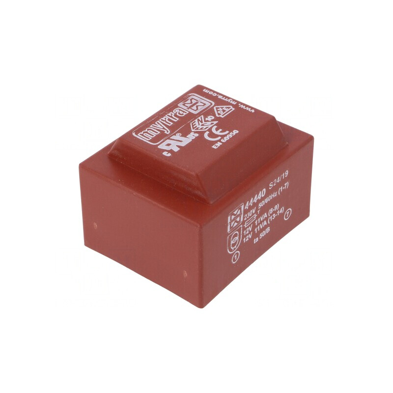 Transformator încapsulat 22VA 230V AC-12V DC PCB | Electronic-mag.ro | Componente Electronice