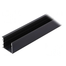 Profil Aluminiu Negru 1m pentru Module LED VARIO30-03 | Electronic-mag.ro | Componente Electronice