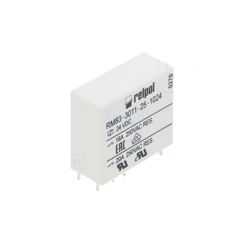 Releu electromagnetic SPDT 24VDC 16A PCB | Electronic-mag.ro | Componente Electronice