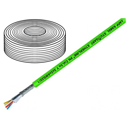 Cablu de rețea ETHERLINE® Cat.6a S/FTP 4x2x23AWG PVC 9mm | Electronic-mag.ro | Componente Electronice