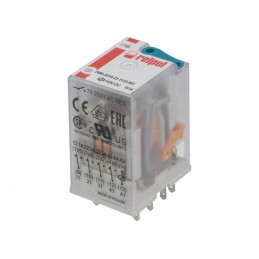 Releu electromagnetic 4PDT 110VDC 6A | Electronic-mag.ro | Componente Electronice