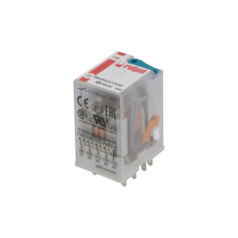 Releu electromagnetic 4PDT 110VDC 6A | Electronic-mag.ro | Componente Electronice Releu electromagnetic 4PDT 110VDC 6A | Electronic-mag.ro | Componente Electronice