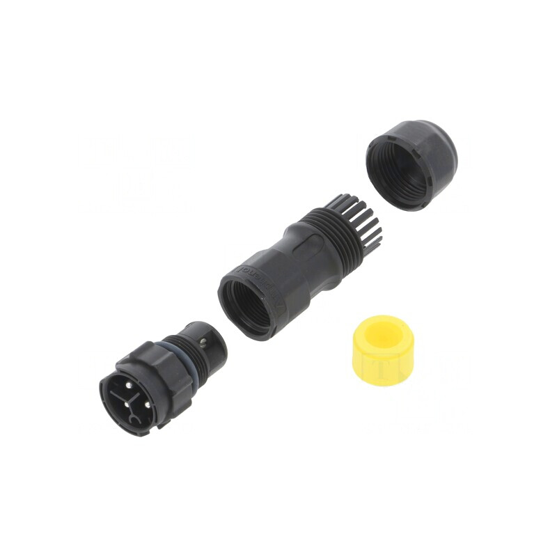 Conector circular tată 3 pini cu şurub X-Lok | Electronic-mag.ro | Componente Electronice