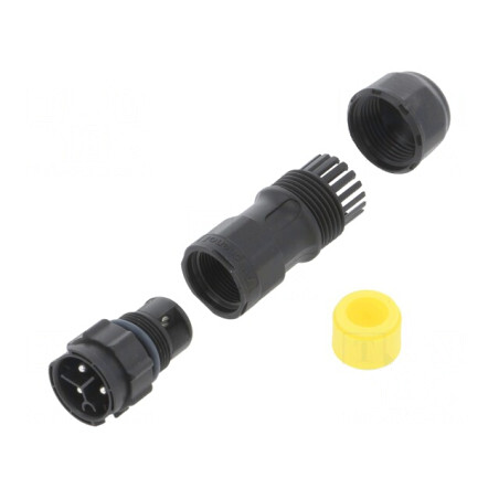 Conector circular tată 3 pini cu şurub X-Lok | Electronic-mag.ro | Componente Electronice