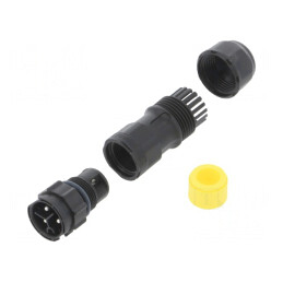 Conector circular tată 3 pini cu şurub X-Lok | Electronic-mag.ro | Componente Electronice