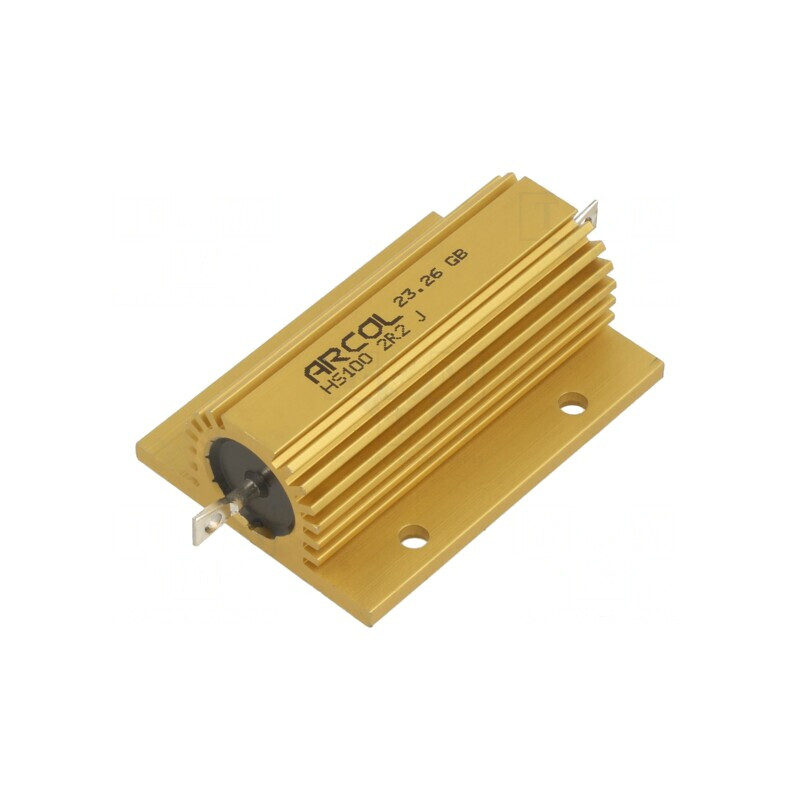 Rezistor Bobinat cu Radiator 2,2Ω 100W | Electronic-mag.ro | Componente Electronice