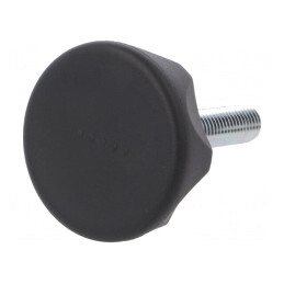 Buton de reglare; Ø: 56mm; Filet ext: M12; 40mm; tehnopolimer PA