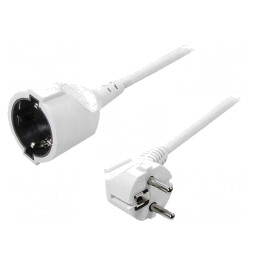 Prelungitor electric 3m alb 16A | Electronic-mag.ro | Componente Electronice