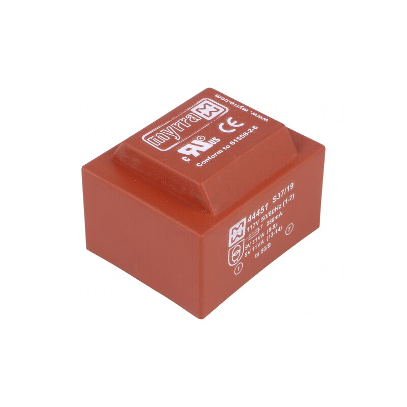 Transformator încapsulat 22VA 9V x 2 PCB | Electronic-mag.ro | Componente Electronice