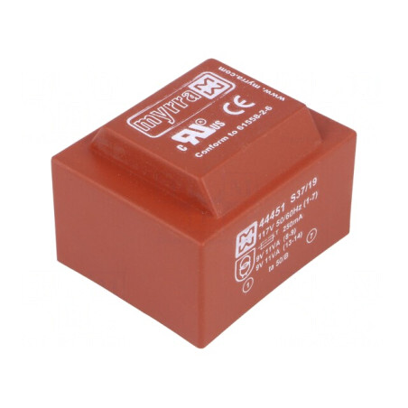 Transformator încapsulat 22VA 9V x 2 PCB | Electronic-mag.ro | Componente Electronice