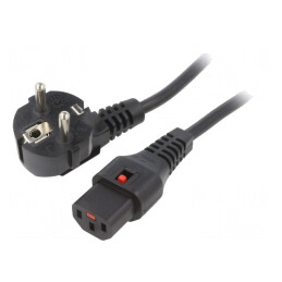 Cablu Alimentare CEE 7/7 la IEC C13 1,5m Negru | Electronic-mag.ro | Componente Electronice