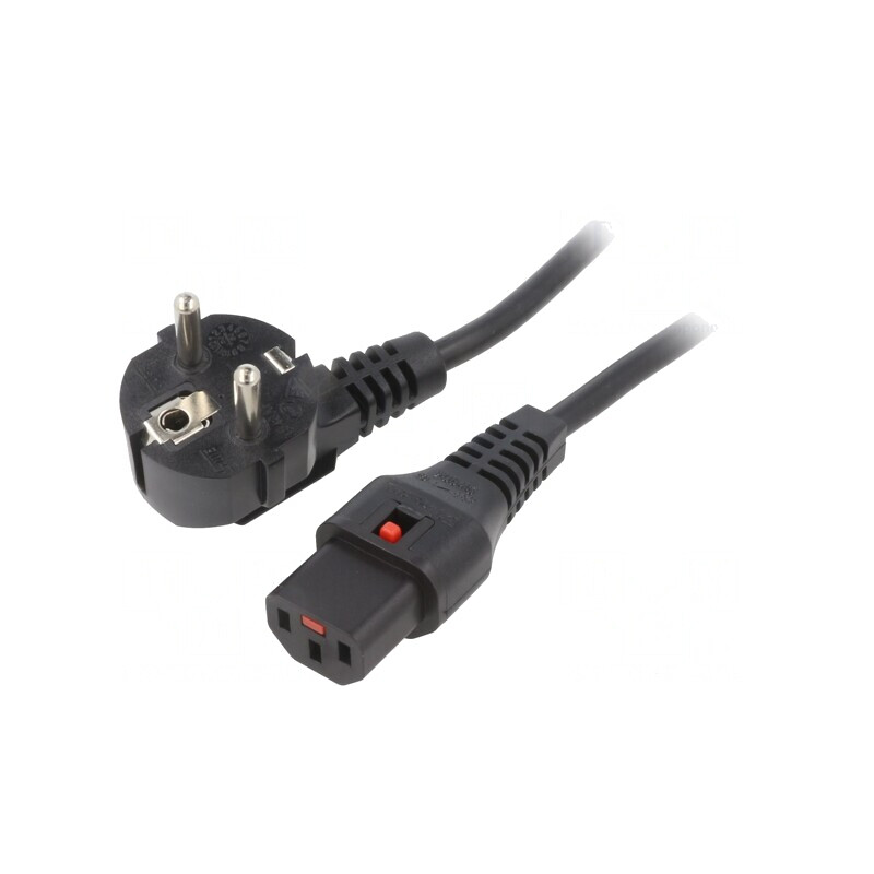Cablu Alimentare CEE 7/7 la IEC C13 1,5m Negru | Electronic-mag.ro | Componente Electronice