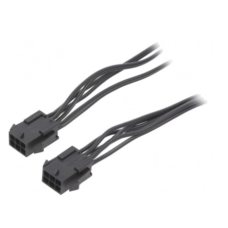 Cablu Micro-Fit 3.0 tată-tată 6 pini 0.4m PVC | Electronic-mag.ro | Componente Electronice