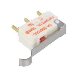 Microîntrerupător SNAP ACTION 5A 250VAC SPDT | Electronic-mag.ro | Componente Electronice