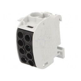 Bloc de Distribuție 35mm2 cu 4 Borne pe Șină TS35 | Electronic-mag.ro | Componente Electronice