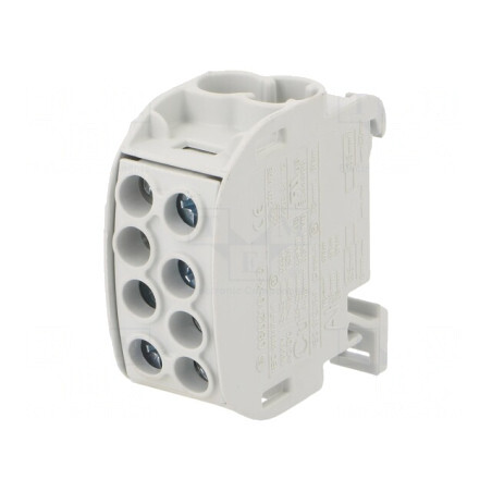 Bloc de distribuție 35mm2, 4 borne, gri | Electronic-mag.ro | Componente Electronice