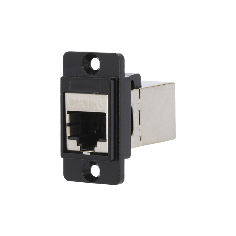 Adaptor DualSlim Cat6 Ecranat 8P8C Metal 29mm | Electronic-mag.ro | Componente Electronice Adaptor DualSlim Cat6 Ecranat 8P8C Metal 29mm | Electronic-mag.ro | Componente Electronice