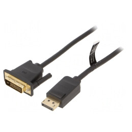 Cablu DisplayPort la DVI-D 2m Negru
