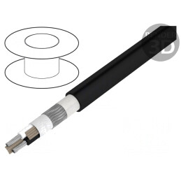 Cablu Date 2x20AWG Negru Cu Cositorit | Electronic-mag.ro | Componente Electronice