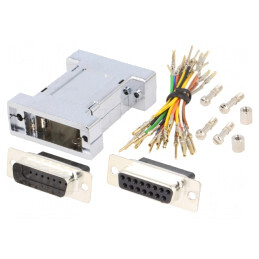 Adaptor D-Sub 15pin Tată-Mamă | Electronic-mag.ro | Componente Electronice