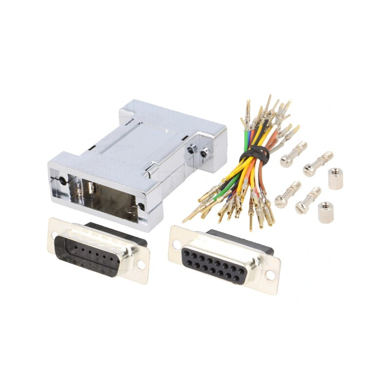 Adaptor D-Sub 15pin Tată-Mamă | Electronic-mag.ro | Componente Electronice