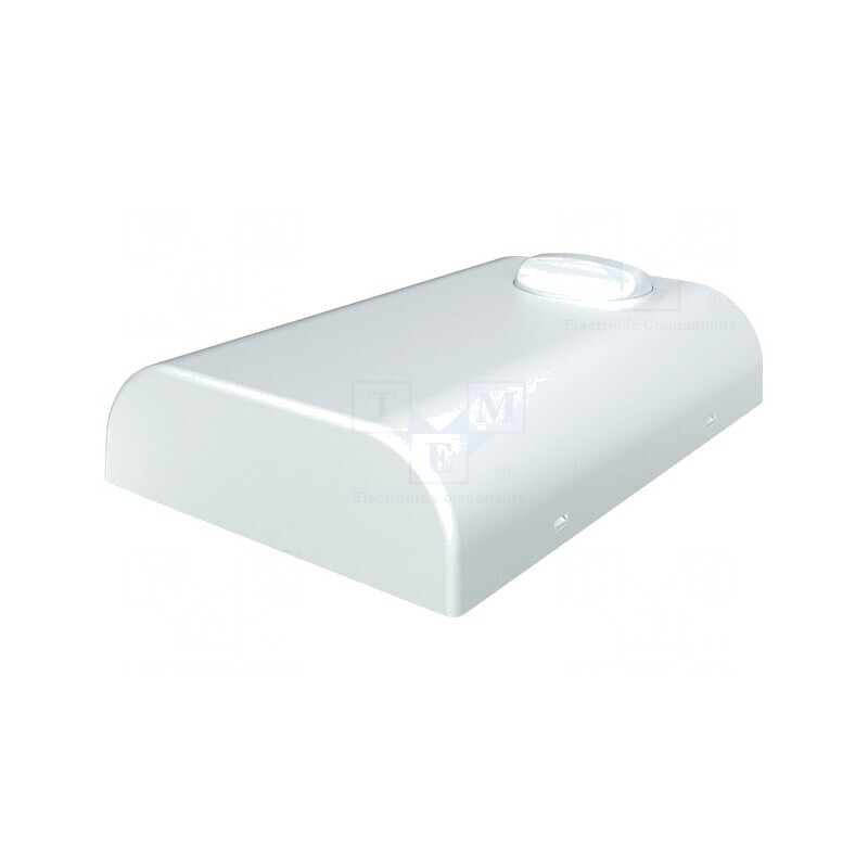 Carcasă montare pe perete ABS albă 80x120x25 mm | Electronic-mag.ro | Componente Electronice