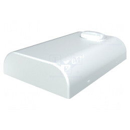 Carcasă montare pe perete ABS albă 80x120x25 mm | Electronic-mag.ro | Componente Electronice
