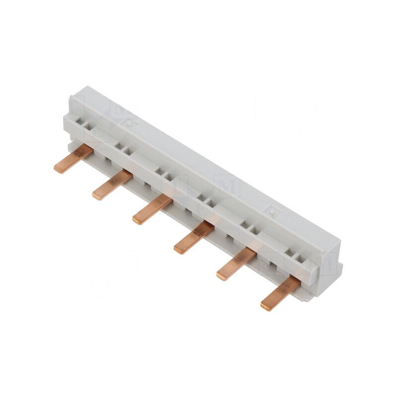 Bară colectoare 10mm2 3 Poli 690VAC/DC 63A 6 Moduli | Electronic-mag.ro | Componente Electronice