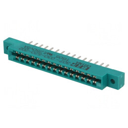 De margine; PIN: 30; lipire; pentru PCB; aurit; 3,96mm; 307