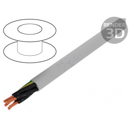 Cablu JZ-500-PUR 5x2,5mm2 300V/500V Gri | Electronic-mag.ro | Componente Electronice