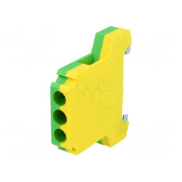 Conector de Îmbinare Șine 1,5-10mm² 2 Borne Galben-Verde | Electronic-mag.ro | Componente Electronice