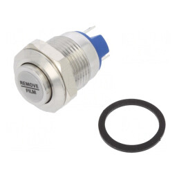 Comutator anti-vandalism IP65 2A/36VDC Ø12mm | Electronic-mag.ro | Componente Electronice