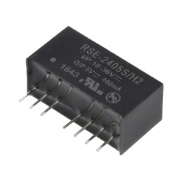 Convertor DC/DC 2W 18-36V la 5V 400mA SIP8 | Electronic-mag.ro | Componente Electronice