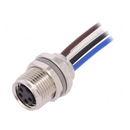 Conector M8 0,2m PIN 4 Soclu Filet Interior