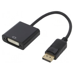 Adaptor DisplayPort la DVI-I 0,2m Negru | Electronic-mag.ro | Componente Electronice